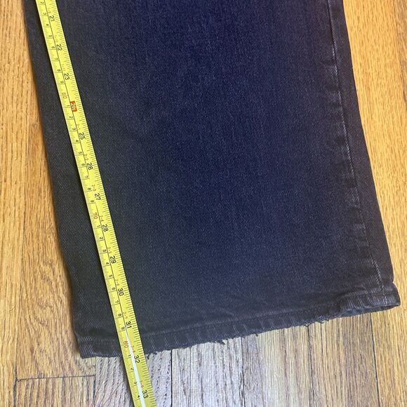 Abercrombie & Fitch Jeans Womens Sz 37/24R Black 90's Relaxed High-Rise NWT FLAW - Picture 8 of 9